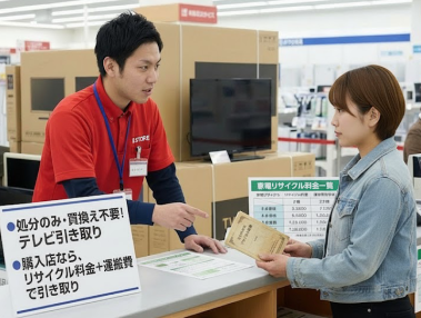 テレビの処分だけ依頼する客